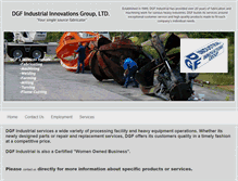 Tablet Screenshot of dgfindustrial.com